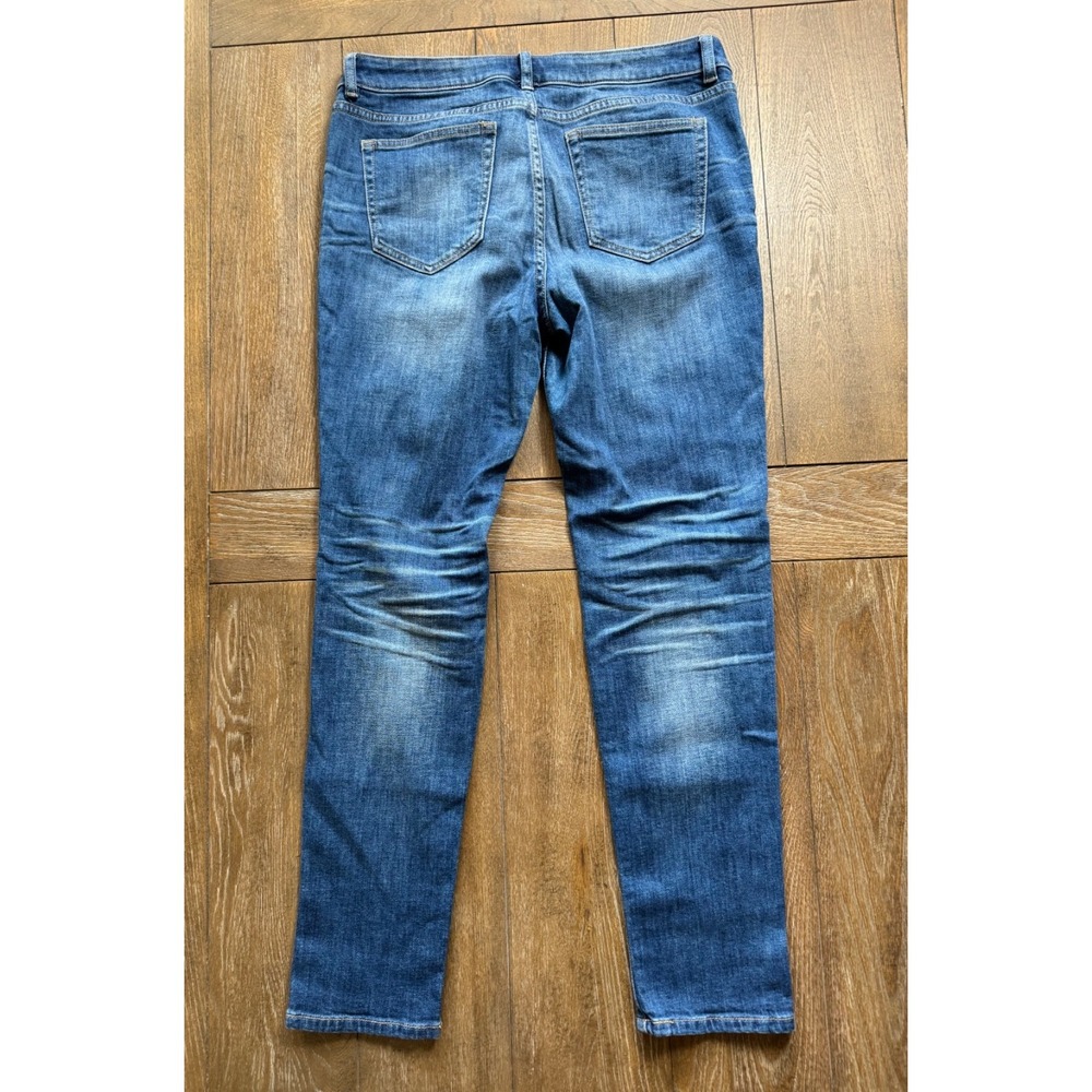 SOHO New York & Company Boyfriend Jeans Womens Size 8 Distressed Blue Denim - Picture 3 of 10